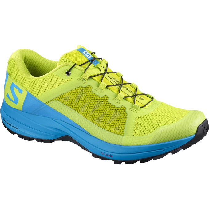 SALOMON XA ELEVATE Philippines - Men's Trail Running Shoes - Yellow/Blue | 593708-WDN